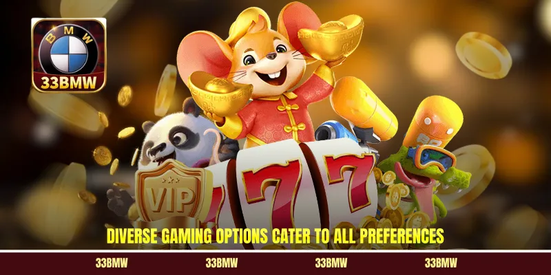 Diverse gaming options cater to all preferences