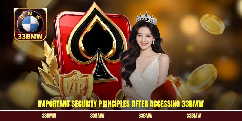 Important security principles after accessing 33BMW
