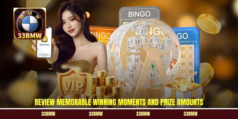 Review memorable winning moments and prize amounts